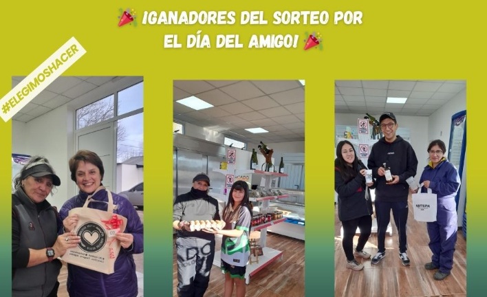 ¡Ganadores del sorteo por el Día del Amigo!