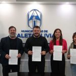 Firma de convenio para potenciar el viñedo en Caleta Olivia