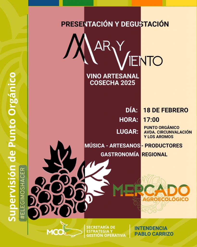 GRAN PRESENTACIÓN VINO ARTESANAL MAR Y VIENTO