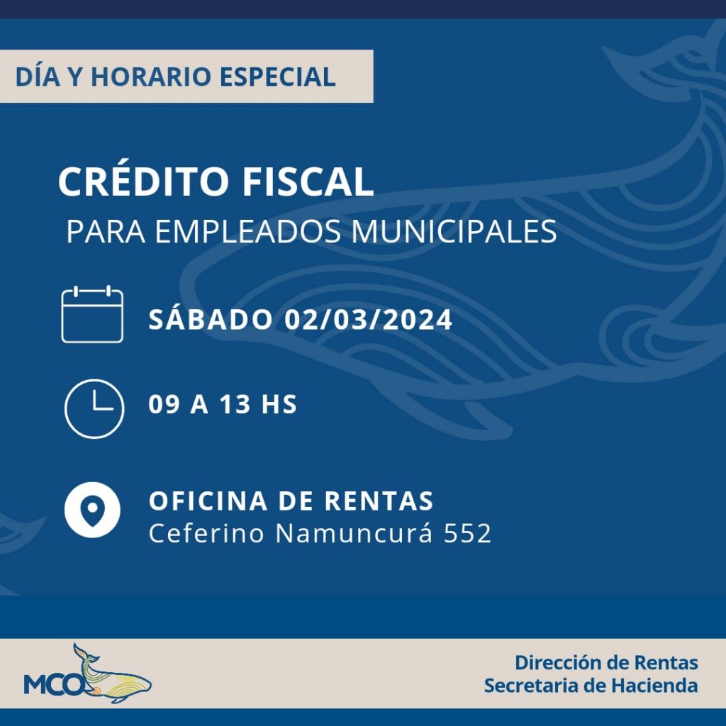 Créditos fiscales para empleados municipales