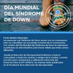 Invitan a sumarse a campaña de concientización en el Día del Síndrome de Down