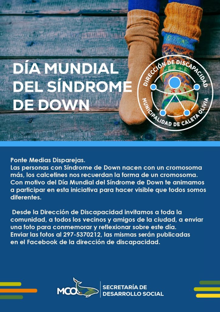 Invitan a sumarse a campaña de concientización en el Día del Síndrome de Down