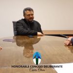 El intendente Pablo Carrizo y la secretaria de hacienda se reunieron con el Pte. de H.C.D.