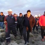 El Gobernador Claudio Vidal recorrió la obra del acueducto de Cañadón Quintar