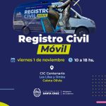 Este viernes la unidad móvil del  Registro Civil llegará al barrio Centenario