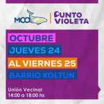 Punto Violeta hoy y mañana en la Unión Vecinal del Barrio Koltum