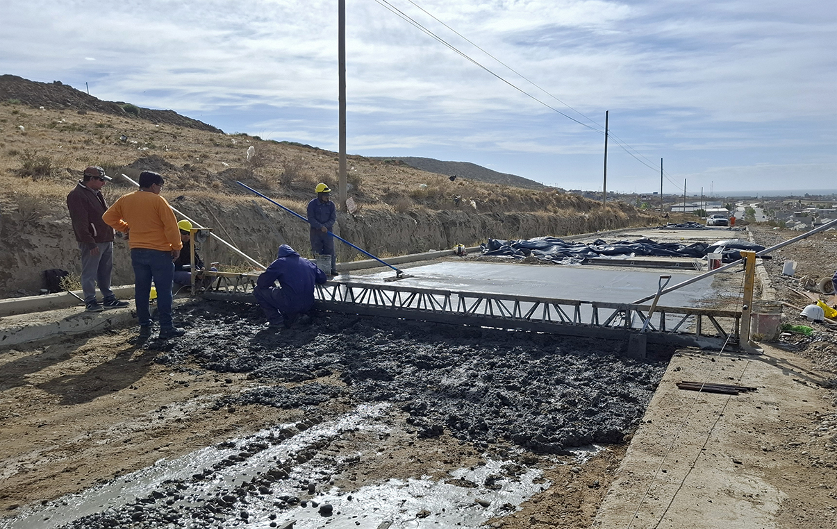 Avance de obras civiles para Caleta Olivia