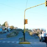 Inauguración del semáforo en Avenida República