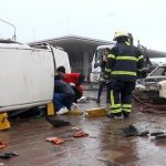 Se realizó un simulacro de siniestro vial