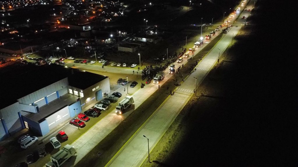 Inauguración de la última etapa de la Avenida Tierra del Fuego