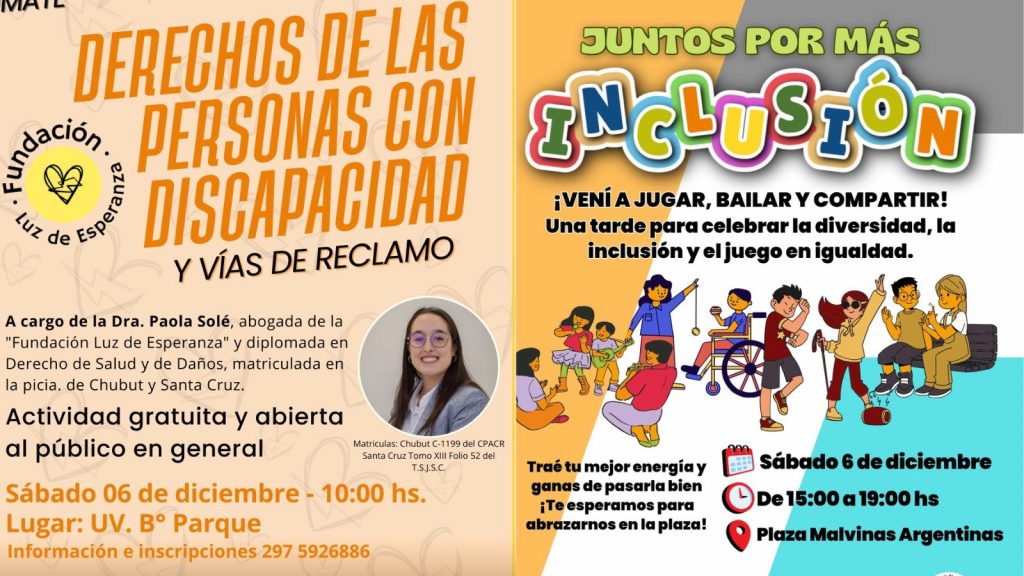 Anuncian espacios de información y recreación por la inclusión de personas con discapacidad