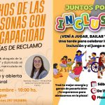 Anuncian espacios de información y recreación por la inclusión de personas con discapacidad