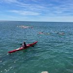 Inauguraron la temporada de verano con la travesía de aguas abiertas “El Cruce”