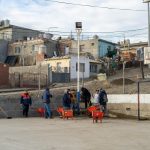 Limpieza en el playón del barrio 3 de Febrero