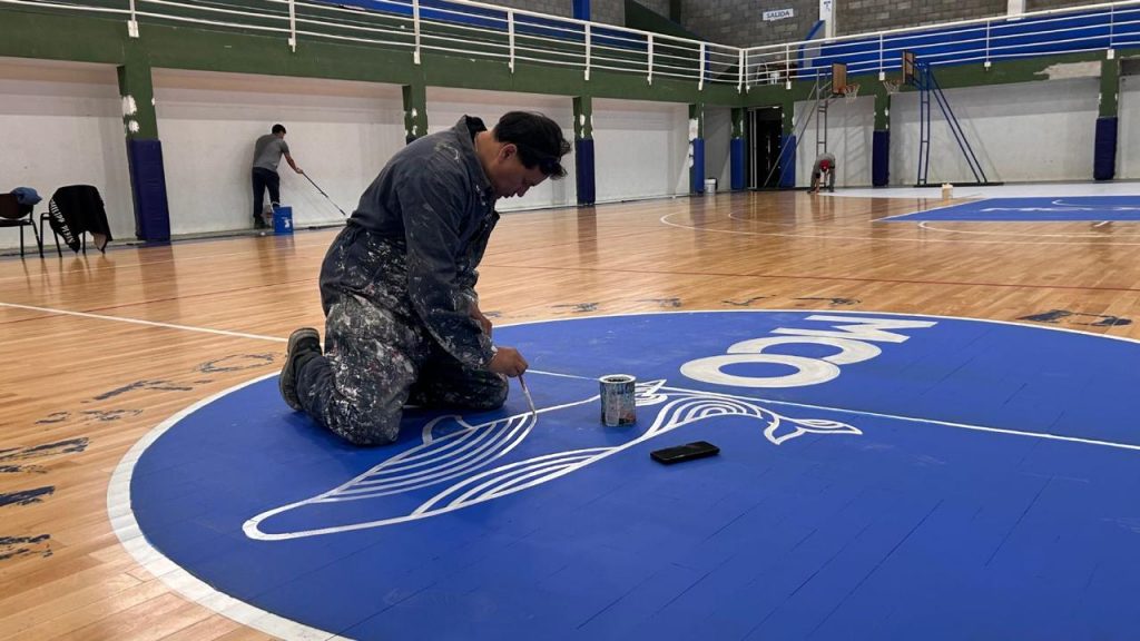 Concretan trabajos de reacondicionamiento en el gimnasio “Pancho Cerda”