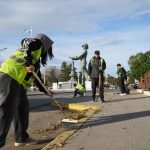 El Municipio intensifica tareas de limpieza y mantenimiento en la zona céntrica