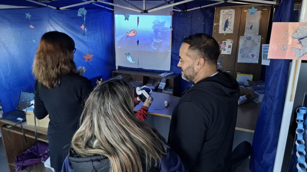 La propuesta “El Mar” acercó la experiencia de la realidad virtual para descubrir la fauna marina patagónica