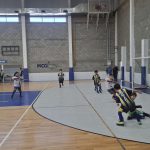 El Municipio acompaña una nueva jornada de fútbol infantil en el gimnasio Pancho Cerda