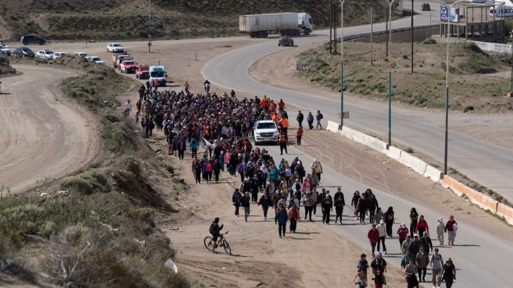 Caleta Olivia acompañó la 32ª Peregrinación a Cañadón Seco